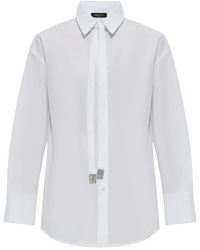 Fabiana Filippi - Tie-Embellished Shirt - Lyst