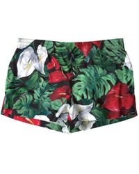 Dolce & Gabbana - Floral-Print Swim Shorts - Lyst