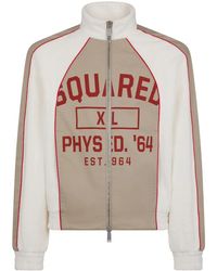 DSquared² - Veste De Sport Zippée À Logo Imprimé - Lyst