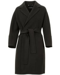 Max Mara - Belted Notch-Lapel Coat - Lyst