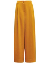 Essentiel Antwerp - Katerina Pleated Satin Trousers - Lyst