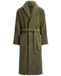 Polo Ralph Lauren - Pony-Embroidered Shawl-Collar Robe - Lyst