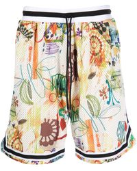 John Elliott - Game Scribble-Print Shorts - Lyst