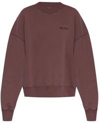 The Attico - Sweatshirt mit Logo-Stickerei - Lyst