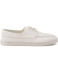 Prada - Lace-up Leather Loafers - Lyst
