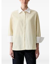 Barbour - Striped-Pattern Contrast-Collar Shirt - Lyst
