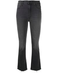 Mother 'The Hustler' Cropped-Jeans - Grau
