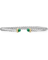 David Yurman - 14Kt And Sterling Cable Flex Bracelet (4Mm) - Lyst