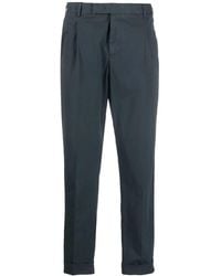 PT Torino - Pleat-Detail Tapered Trousers - Lyst