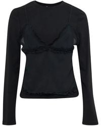 Ulla Johnson - Freda Ruffled Long-Sleeve T-Shirt - Lyst
