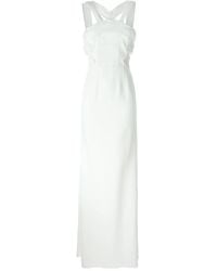 Roland Mouret - Strappy-Back Silk Gown - Lyst