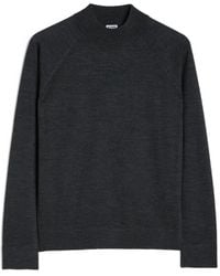 Jil Sander - Pull En Laine Légère À Coupe Ajustée Et Col Montant - Lyst