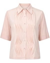 Seventy - Chemise À Manches Courtes Et Plis Nervurés - Lyst