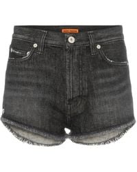 Heron Preston - Distressed Hem Denim Shorts - Lyst