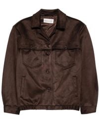 Frankie Shop - Geknöpfte Hester Jacke aus Faux-Wildleder - Lyst