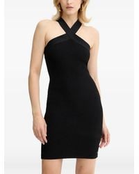 ARMANI EXCHANGE - Halterneck Mini Dress - Lyst