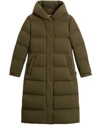 Woolrich - Abrigo Con Capucha Y Cremallera - Lyst