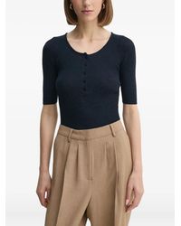Herskind - Geripptes Henley-Oberteil - Lyst