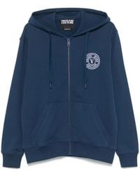 Versace Jeans Couture - Logo-Embroidered Hoodie - Lyst