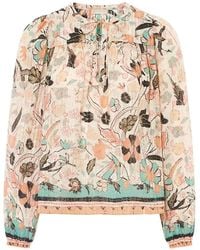 Ulla Johnson - Floral-Print Silk-Blend Blouse - Lyst