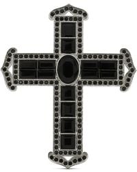 Dolce & Gabbana - Cross Ring With Rhinestones - Lyst