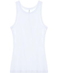 Samsøe & Samsøe - Stretch Cotton Sleeveless Tank Top - Lyst