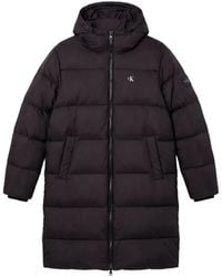 Calvin Klein - Doudoune Longue À Capuche - Lyst