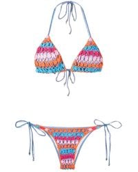 Amir Slama - Crochet-Knit Bikini Set - Lyst