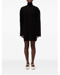 MSGM - Lace Bow-Detail Mini Dress - Lyst
