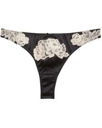 Fleur du Mal - Juliet Floral Lace Thong - Lyst