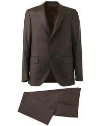 Al Duca d'Aosta - Single-Breasted Wool Suit - Lyst