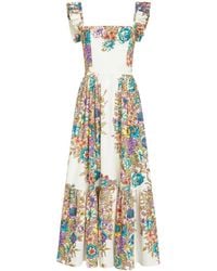 Etro - Floral Midi Dress - Lyst