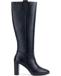 Geox - Block-Heel Knee-High Boots - Lyst