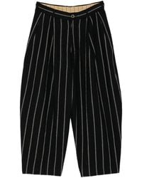 Uma Wang - Pantalon En Laine À Rayures - Lyst