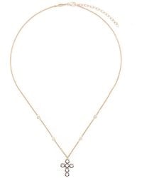 Jacquie Aiche - 14Kt Sophia Diamond Pendant Necklace - Lyst