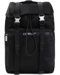 Off-White c/o Virgil Abloh - Logo-Print Buckle-Fastening Backpack - Lyst