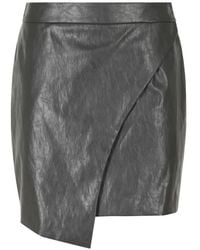FEDERICA TOSI - Wrap-Design Asymmetric Mini Skirt - Lyst