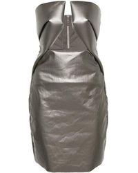 Rick Owens - Prong Strapless Mini-jurk - Lyst