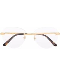 Cartier - Round-Frame Glasses - Lyst