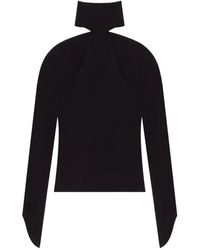 Courreges - Courregès High-Neck Top With Cold-Shoulder Design - Lyst