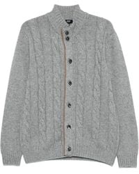 Herno - Cable-Knit Cardigan - Lyst