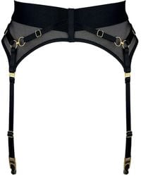 Bordelle - Nara Mesh Suspender Belt - Lyst
