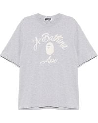 A Bathing Ape - Chain Stitch College T-Shirt - Lyst