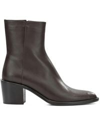 Pomme D ́Or - Bottines En Cuir À Fermeture Zippée - Lyst