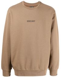 Izzue Chest-logo Crewneck Sweater - Brown