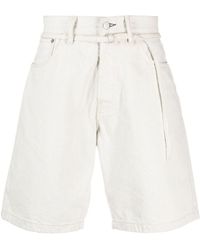Acne Studios - Jeans-Shorts mit Gürtel - Lyst