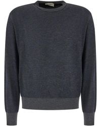 Piacenza Cashmere - Fine-Knit Ribbed-Trim Sweater - Lyst