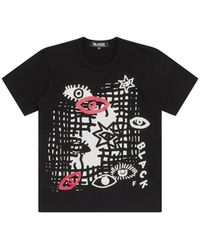 COMME DES GARÇON BLACK - Graphic-Print T-Shirt - Lyst