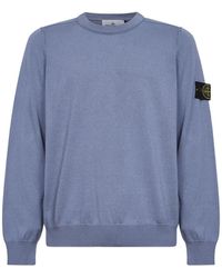 Stone Island - Trui Met Badge-Detail - Lyst