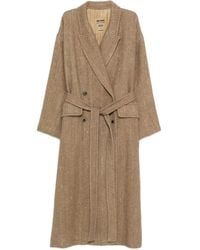 Uma Wang - Double-Breasted Belted Coat - Lyst